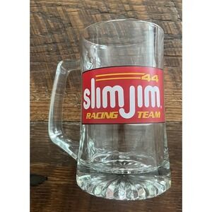 Bobby Labonte NASCAR SLIM JIM Racing Team #44 Glass Beer Stein Mug 1991 Lumina